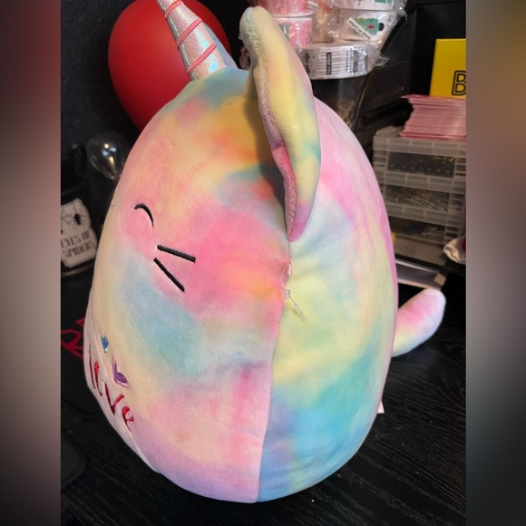 Squishmallow Cali the Caticorn Pink Tie dye Squishmallow 14” - Picture 4 of 8